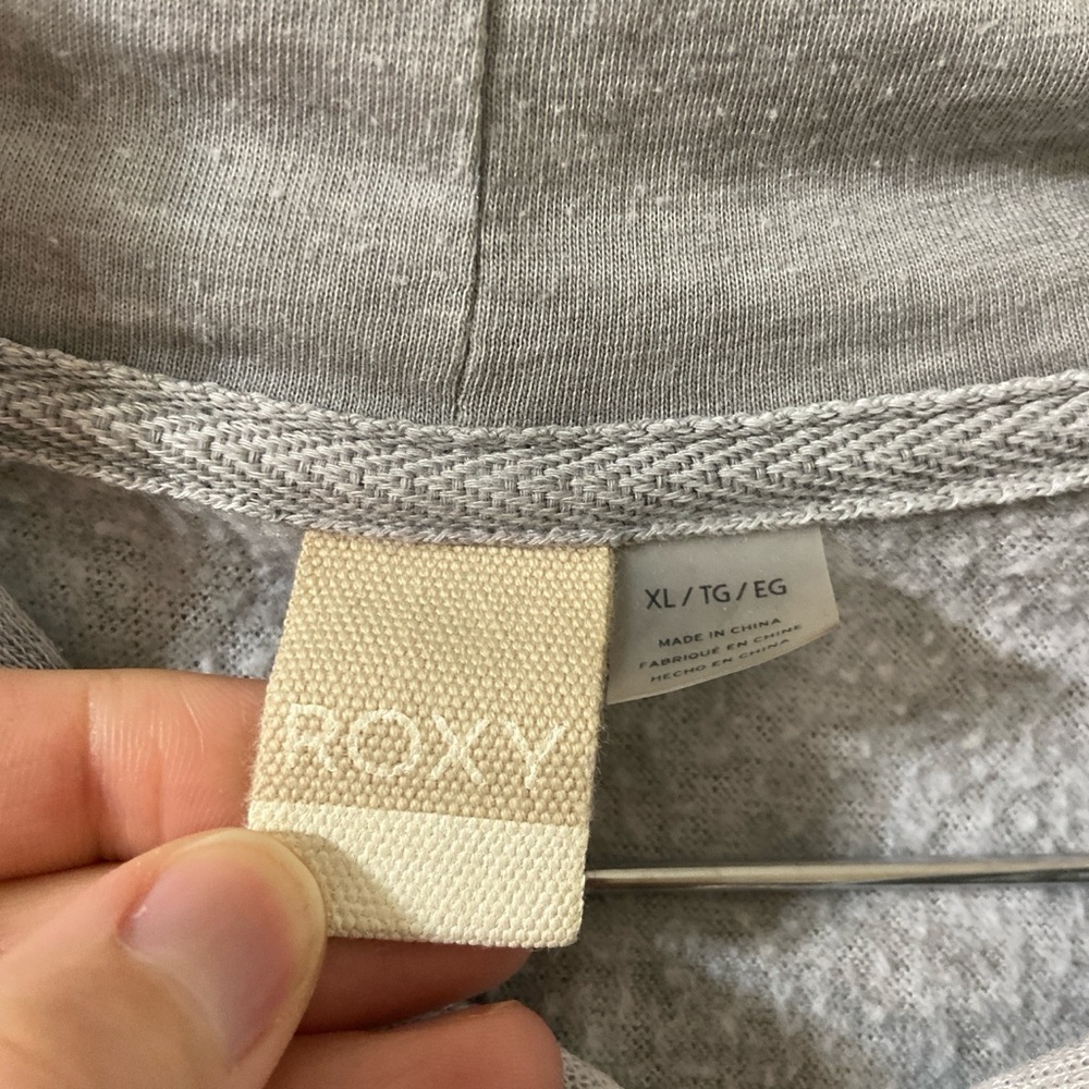 Grey Zipper Sweater by Roxy - Picture 3 of 6